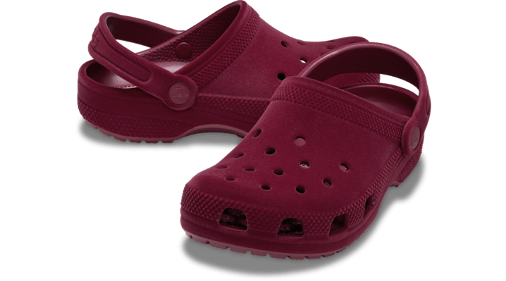 Crocs Classic Velvet Klompen Kinder Beetroot - 211877-6XH