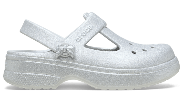 

Kids' Classic Mary Jane Bow Glitter Clog