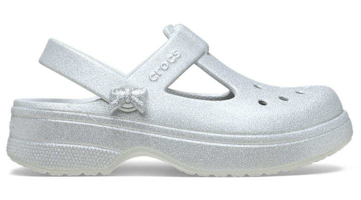 

Toddler Classic Mary Jane Bow Glitter Clog
