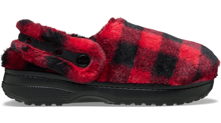 Crocs Classic Unfurgettable Buff Check Clog In Red