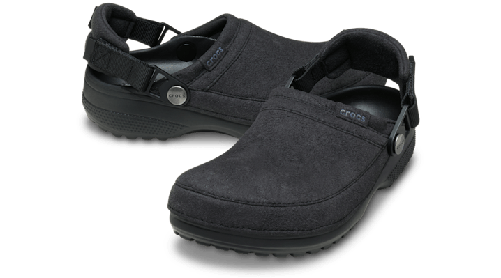Crocs | Unisex | Classic Crafted Vegan Suede | Clogs | Black | - 211930-001
