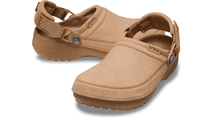Crocs Classic Crafted Vegan Suede Klompen Unisex Milk Chocolate - 211930-2JJ
