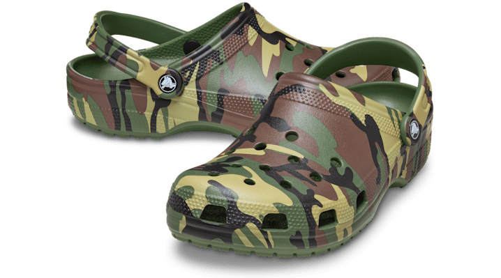 Crocs | Unisex | Classic Camouflage | Clogs | Army Green / Multi | - 211936-3TC