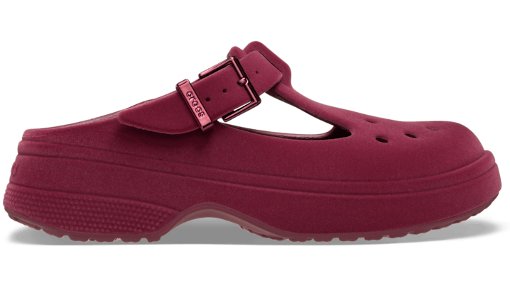 Crocs Classic Mary Jane Velvet Sabots Unisex Beetroot 41