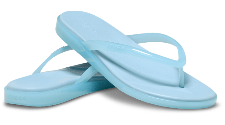 Crocs | Women | Miami Jelly Round Toe | Flips | Sky Blue Jelly | - 212014-5DZ