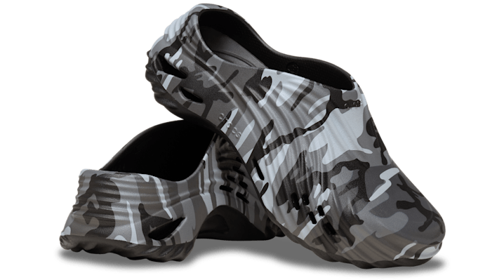Crocs | Unisex | Echo Camo Wave | Clogs | Black/Slate Grey | - 212044-0DD