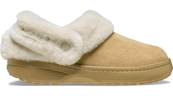 Crocs Classic Unfurgettable Vegan Suede Clog In Brown
