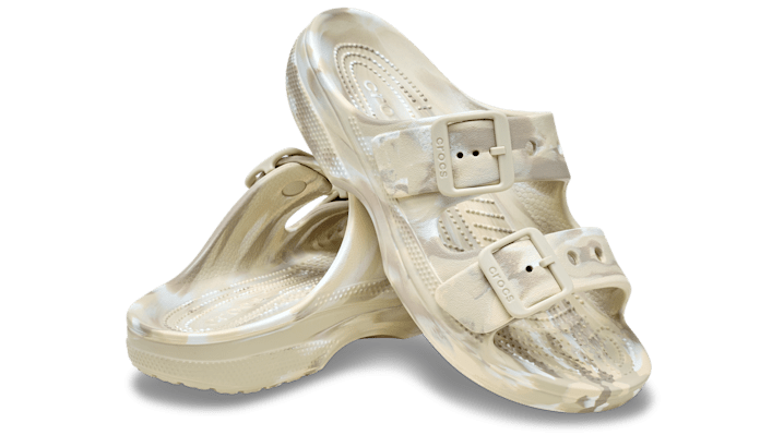 Crocs | Women | Classic Marbled Icon | Sandals | Bone / Multi | - 212249-2Y3
