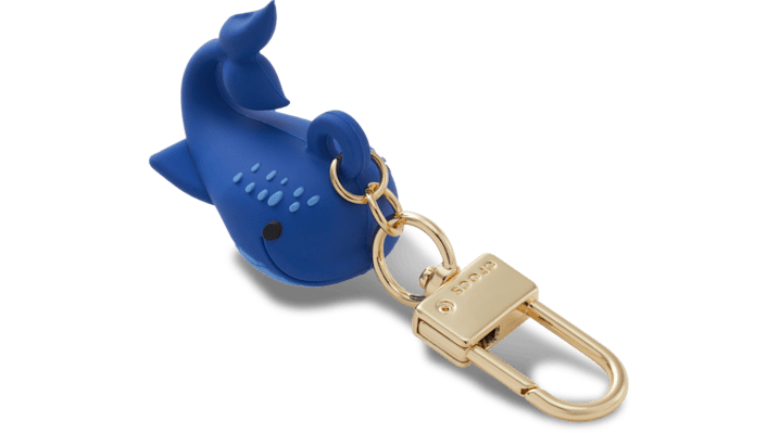 

3D Whale Bag Charm Blue