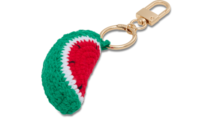 

Crochet Watermelon Bag Charm