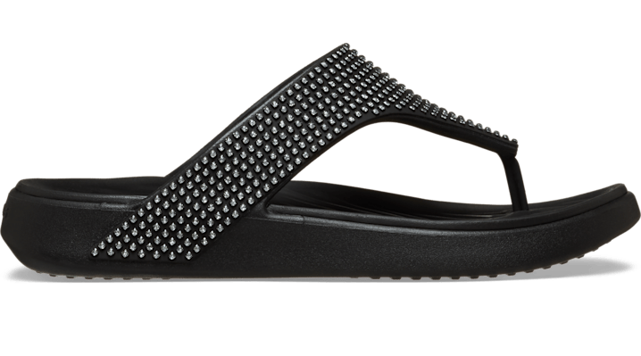 Crocs Getaway Gems Triangle Tongs Femmes Chalk - vue 2