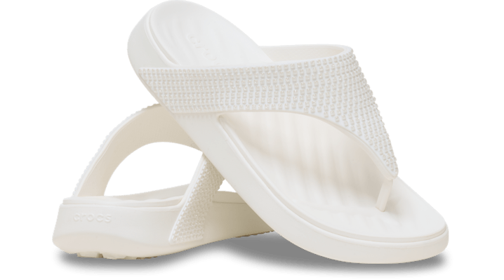 Crocs | Women | Getaway Gems Triangle | Flips | Chalk | - 212335-0WV