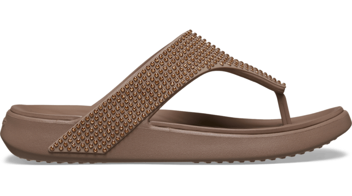Crocs Getaway Gems Triangle Tongs Femmes Chalk - vue 5