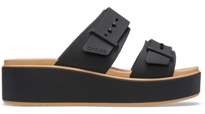 Crocs Brooklyn Buckle Matte Wrap LW ChkCsh Sandales Femmes Cashew - vue 1