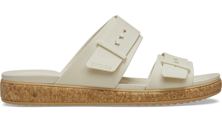Crocs Brooklyn Cork Buckle Low Low Sandals Tan W10 1