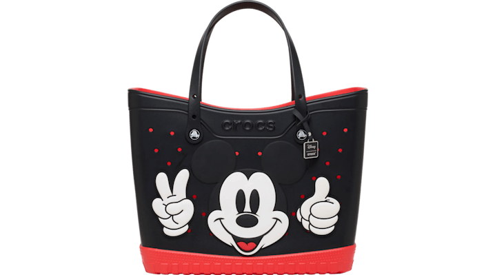 Crocs Mickey Mouse Classic Large Tote Bag In Multi