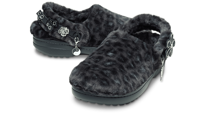 Crocs Classic Unfurgettable Leopard Klompen Unisex Black / Leopard - 212416-0CU