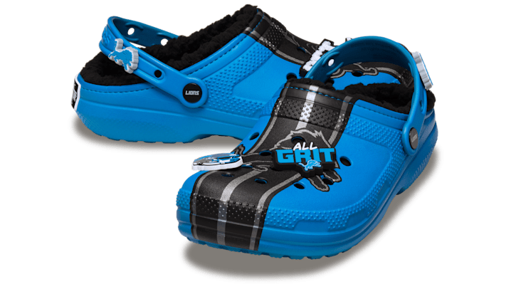 Crocs NFL x Classic Lined Clog 'Detroit Lions' | Blue | Men's Size 9 - 212444-90H