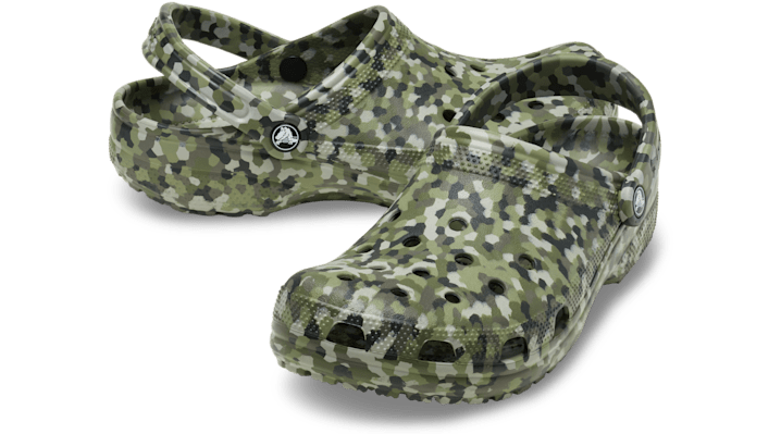 Crocs | Unisex | Classic Confetti | Clogs | Army Green / Multi | - 212462-3TC