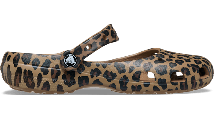 Crocs Classic Animal Ballet Ballerines Femmes SepiaLeopard