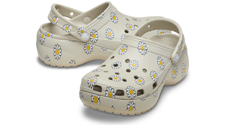 Crocs | | Classic Platform Floral | Shoes | Meteor | - 212668-1WY