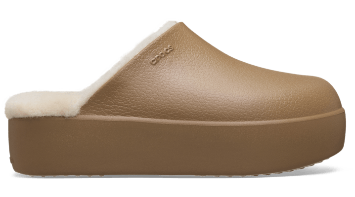 Crocs Dylan Platform Lined Clog In Brown