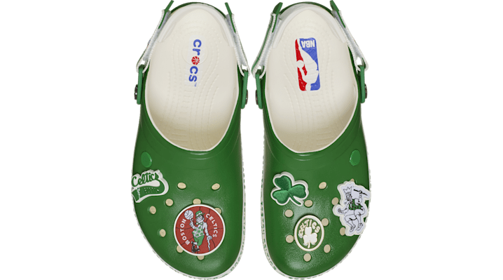 Unisex Crocs  Green Boston Celtics Adjustable Classic Clog