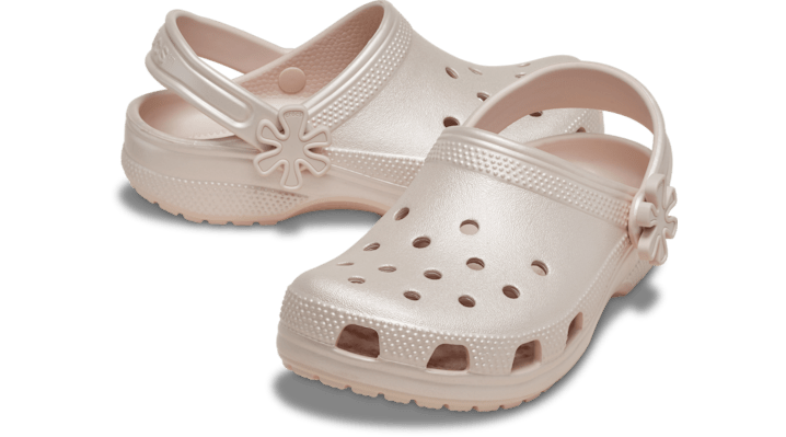 Crocs  Clogs (Shoes) Classic Pearl Shine Clog K  (girls) - 212814-6UR