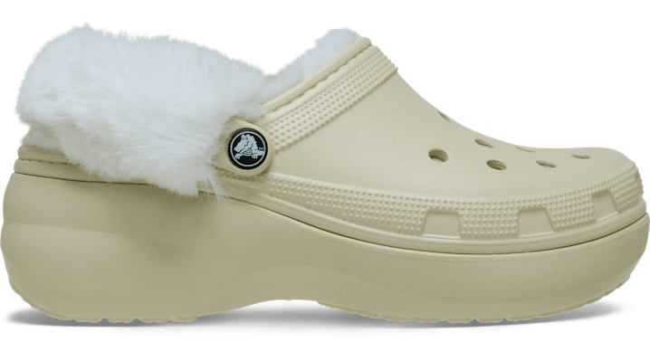 Crocs Classic Platform Fuzz Lined Sabots Femmes - vue 3