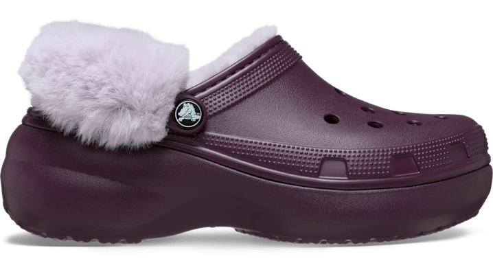 Crocs Classic Platform Fuzz Lined Sabots Femmes - vue 6