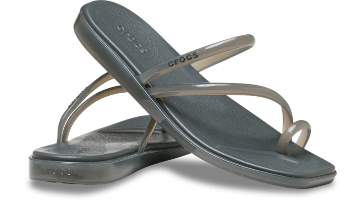 Crocs | Women | Miami Jelly Toe Loop | Sandals | Carbon Jelly | - 212865-0SD