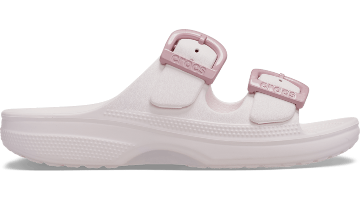 Crocs Saturday Enamel Buckle Sandales Femmes Vapor Ice - vue 5