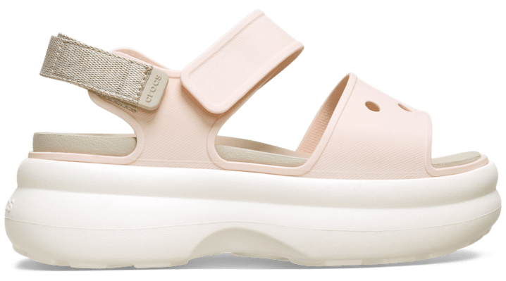 Crocs Soho Shimmer Y Strap Sandales Femmes IceFrappéChalk - vue 1