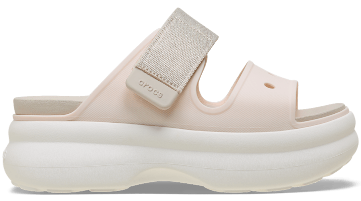 Crocs Soho Shimmer Two Strap Sandales Femmes IceFrappéChalk - vue 1