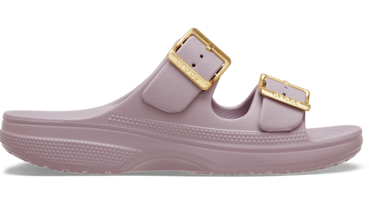 Crocs Women's Metallic Buckle Saturday Sandal In Multi