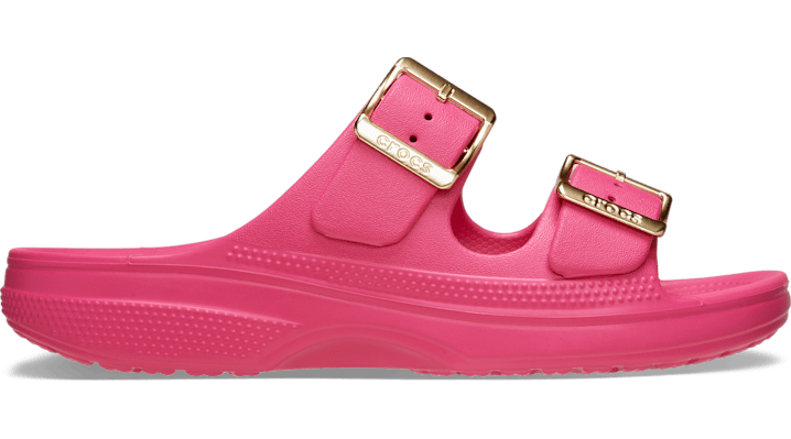 Crocs Women's Metallic Buckle Saturday Sandal