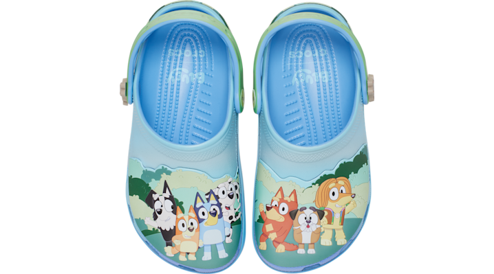 Crocs Kids Bluey Best Buddies Classic Clogs, Size 1, Blue