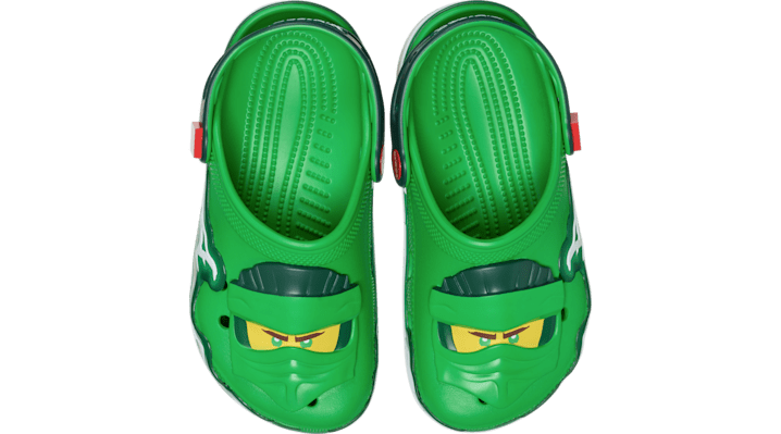Lego x Crocs Classic Clog Big Kid 'Ninjago' | Green | Kid's Size 3 - 213552-90H