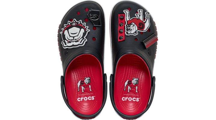 Crocs Collegiate Georgia Bulldogs Crocband Clogs, Men's, M5/W7