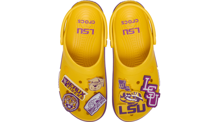 Crocs Collegiate LSU Tigers Crocband Clogs, Men's, M5/W7