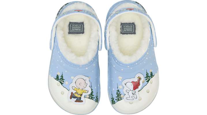 Crocs Toddlers' Peanuts Holiday Classic Lined Clogs