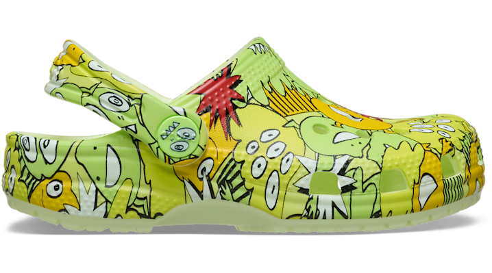 Toddler Classic Glow Monster Camo Clog