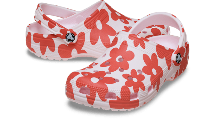 Crocs unisex Classic Pop Petals Clogs Bubble Ice/Multi - 214090-7EQ