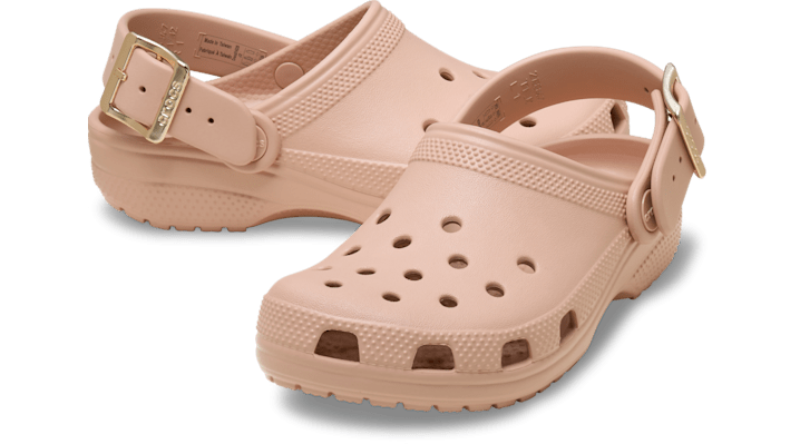 Crocs  Clogs (Shoes) Classic Metallic Buckle Clog K  (girls) - 214228-684