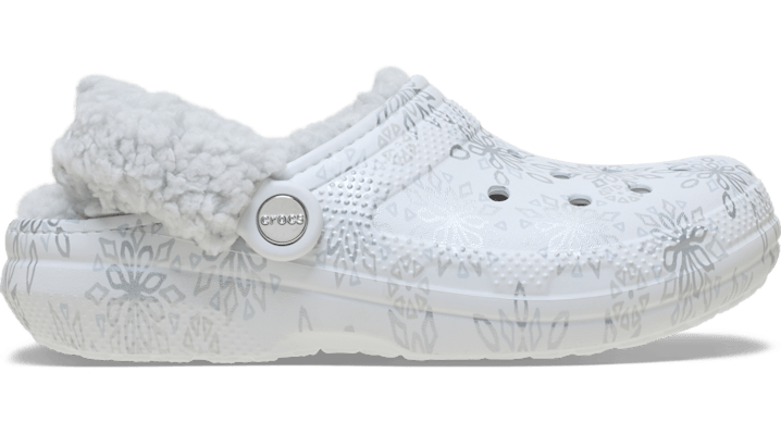 Crocs | Unisex | Classic Fleece Lined Metallic Snowflakes  | Clogs |  | 42