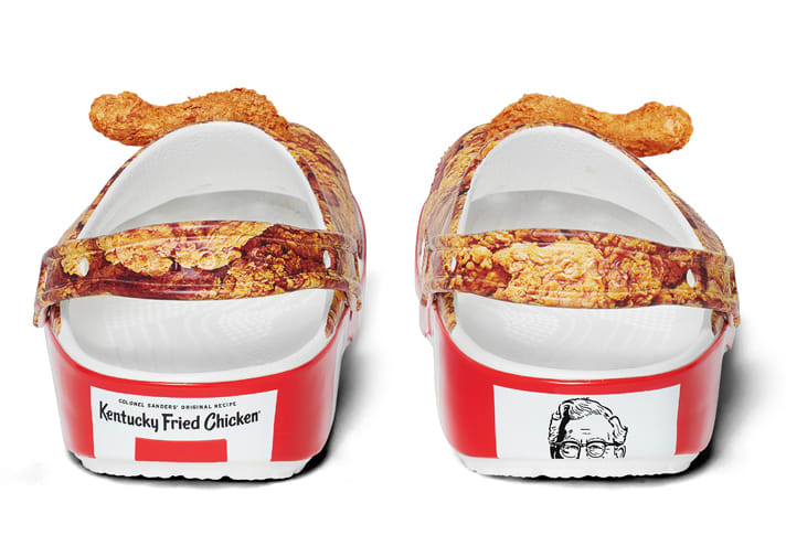 Back of Kentucky Fried Chicken® Classic Clogs featuring logo and Colonel Sanders.