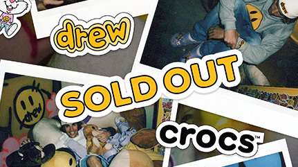 Sold Out. Crocs x Justin Bieber with drew Classic Clog with Jibbitz™.