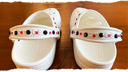 Bedazzled cheap wedding crocs