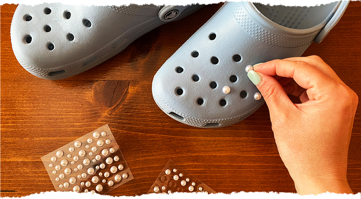 Crocs deals with pearls