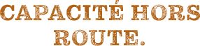 Capacité hors route.